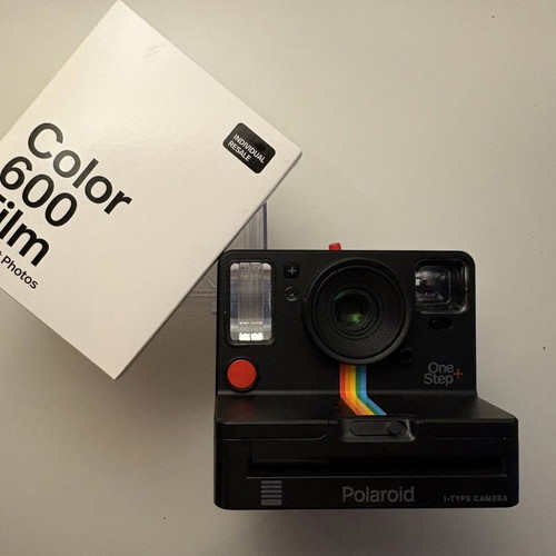 Polaroid One Step Plus instant camera with 1 film pack