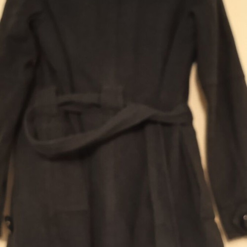 Women's coat used, 100% cotton, blue, size M