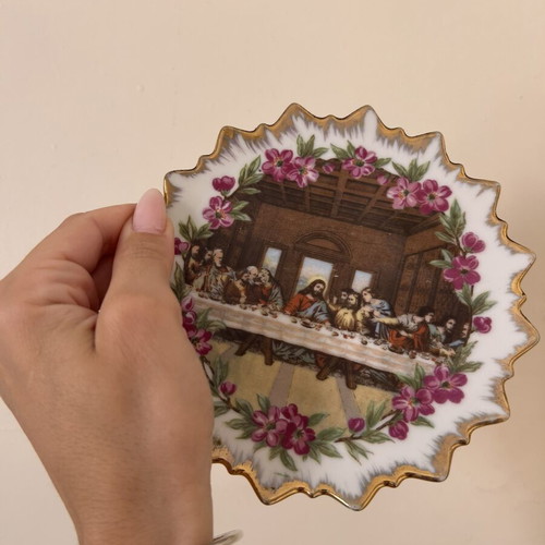 Porcelain plate The Last Supper like new
