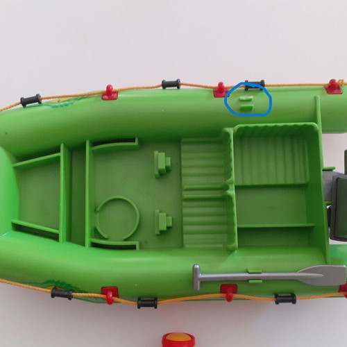 Playmobil inflatable boat like new with diver figure