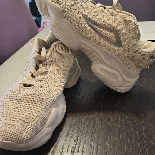 Fila Memory Athletic Shoes, Size 39, Beige