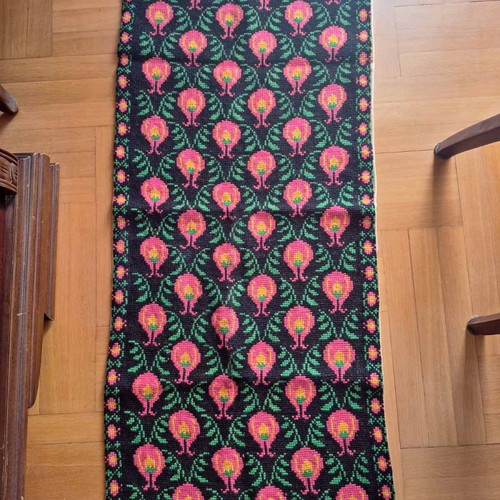 Handmade vintage embroidered rug!!!
