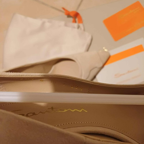 Santoni pumps new, beige, size 37