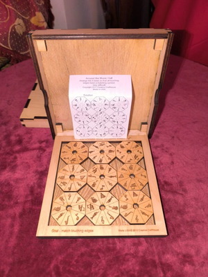 Creative Crafthouse wooden puzzle like new with music theme