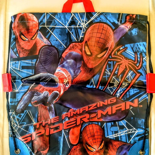 The Amazing Spider-Man Marvel Disney Store Drawstring Backpack new