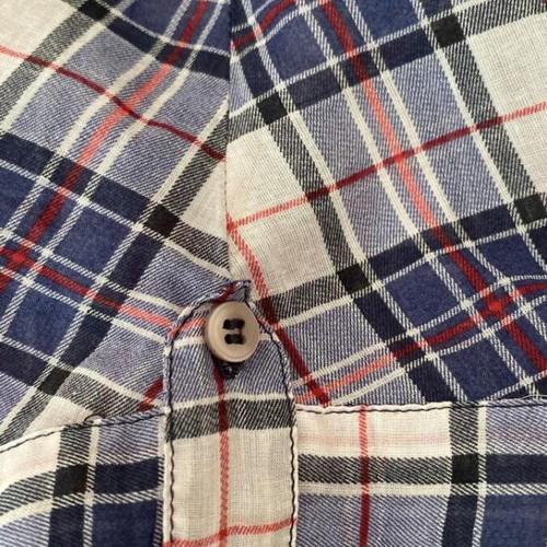 Zara TRF women's plaid shirt size L like new, blue