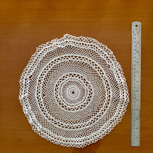 Handmade small doilies set of 9 like new