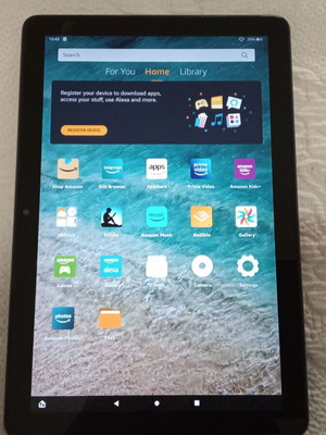 Amazon Fire HD10 tablet with screen issue