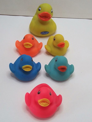 Playgro floating latex baby toys used, pack of 6