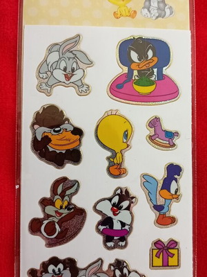 Vintage Αυτοκόλλητα Laser Baby Looney Tunes σφραγισμένα 2003