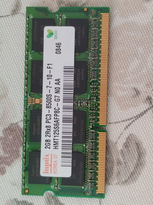 Hynix 2GB DDR3 1066MHz SO-DIMM RAM for laptop