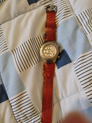 Tecnomarine Sport waterproof wristwatch women's like new, pink and silver