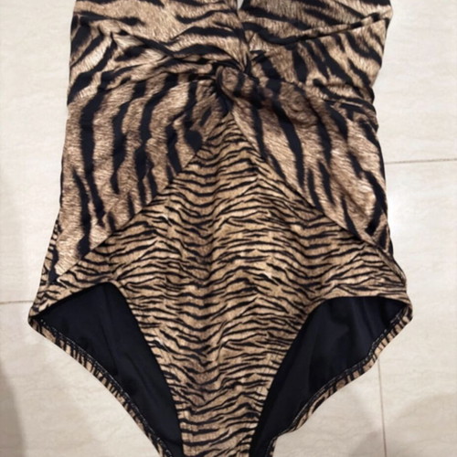 Michael Kors swimsuit, black and brown, size M