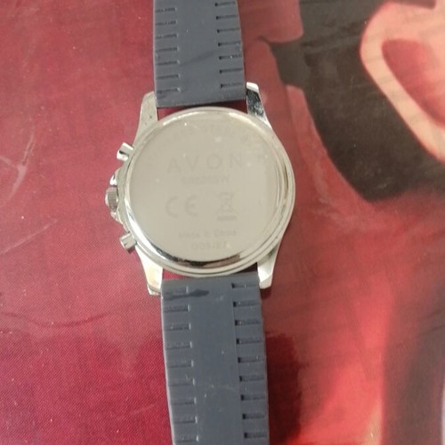 Avon watch with silicone strap new, unisex, stainless steel