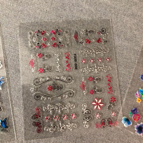 3D Nail Stickers New Pack of 4 Pieces