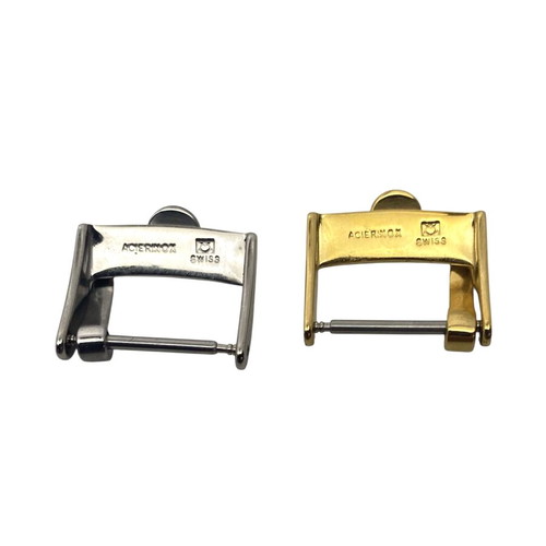 Omega Buckles New 16mm Gold and Silver