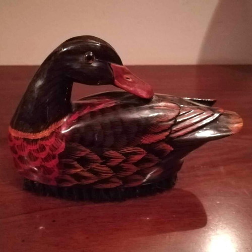 Clothing brush old from China in duck shape