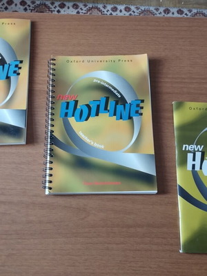 New Hotline Pre-Intermediate English Book Set of 3, like new