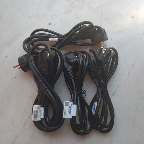 Laptop power cables Akyga Euro 3-pin 1.5m pack of 5 new