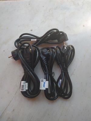 Καλώδια τροφοδοσίας laptop Akyga Euro 3-pin 1,5μ πακέτο 5 καινούργια