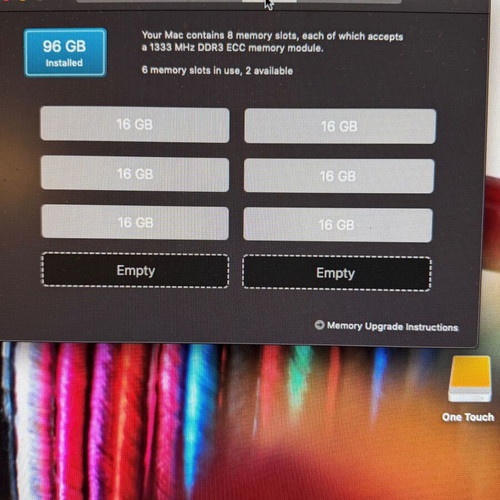 Mac Pro 12-core 2010 used, 3.46GHz, 128GB RAM, 2 ATI RX580 and Radeon HD7950 GPUs, 1TB SSD