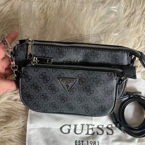Guess set of 2 new black shoulder bags