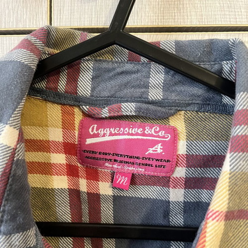 Checked women's shirt size M like new, multicolor
