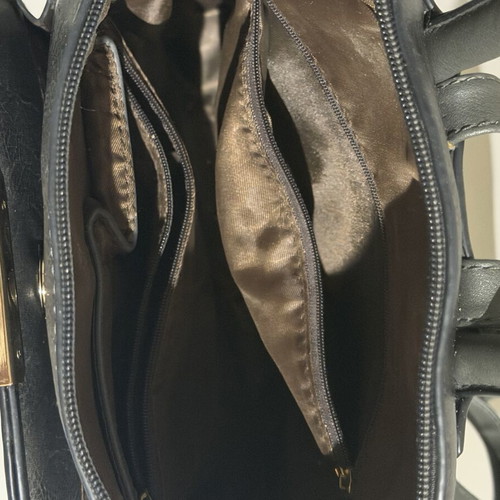 Women's backpack bag, grey mouse color, 2 outer pockets