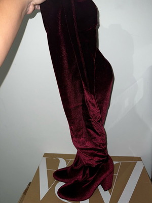 Funky Buddha boots used, burgundy suede, size 37