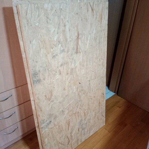 OSB wood like new, 2.5 cm thickness, 75 cm width, 1.25 m length