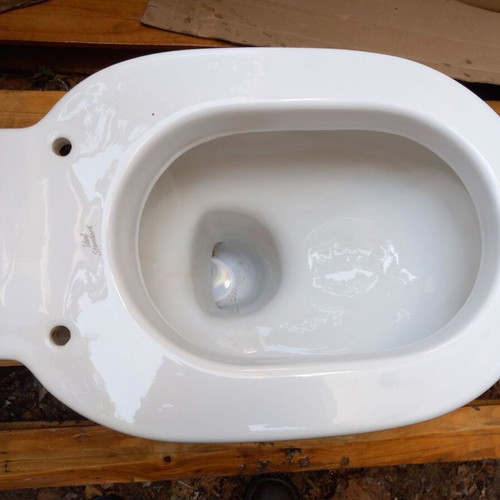 Ideal Standard toilet bowl with cistern used, porcelain, working mechanisms