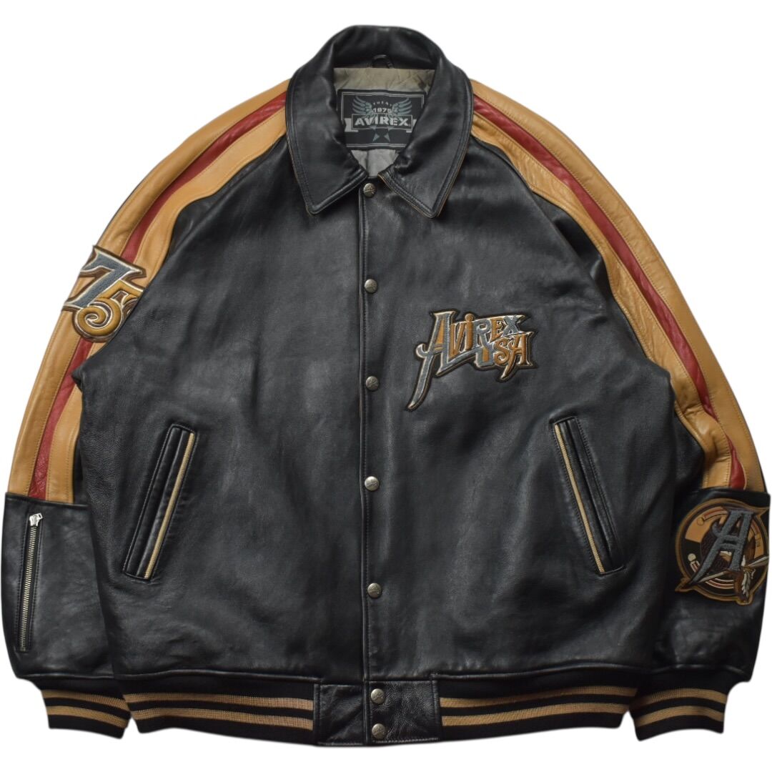 Avirex leather jacket XXL used with… - € 750,00 - Vendora.gr