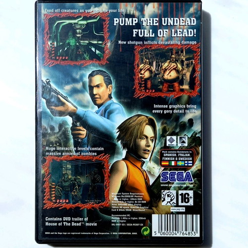 The House of the Dead 3 PC new, with manual and Sega catalog