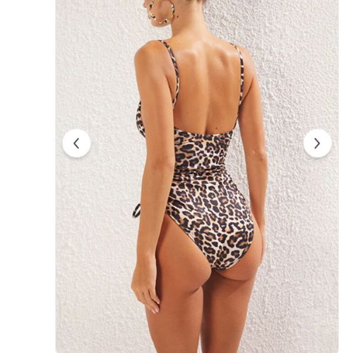 Trendyol Swimsuit Animal Print High Leg Like New, Size M 38 UK 10
