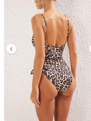 Trendyol Swimsuit Animal Print High Leg Like New, Size M 38 UK 10