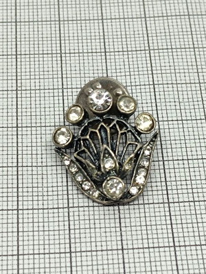 Брошка сребриста употребявана