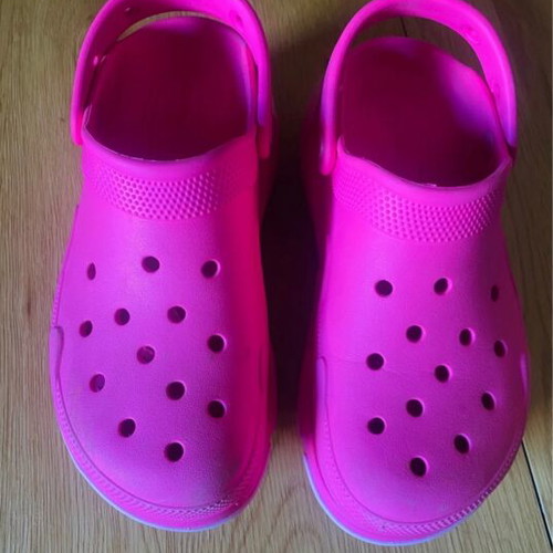 Crocs pink size 41 like new, double deck
