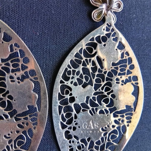 Gas Bijoux earrings like new, silver, French boutique