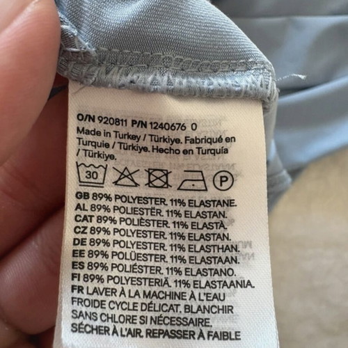 H&M Blue Bodysuit used, size L