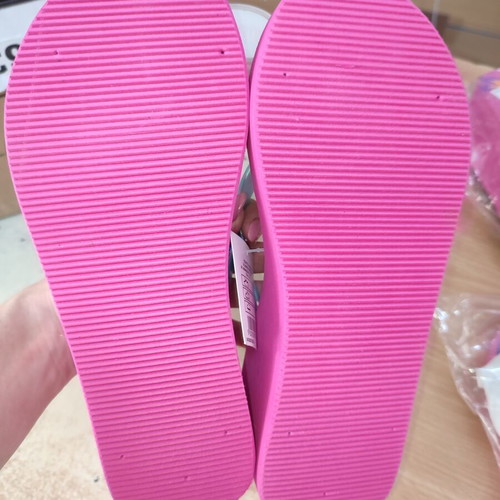Mitsuko platform flip flops size 38 new, multicolor