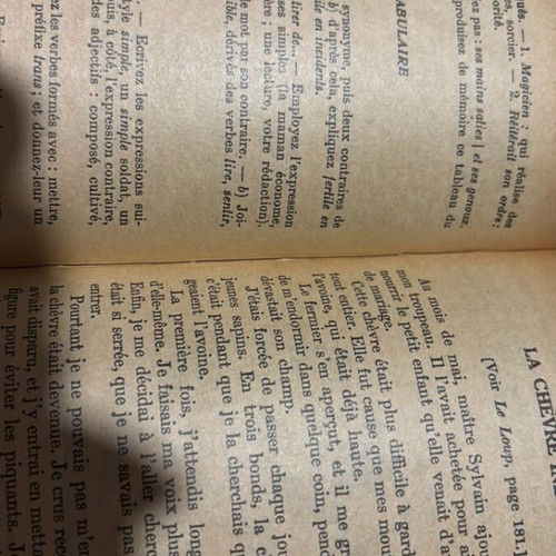 Lectures Modernes French textbook used, vintage 1950 edition