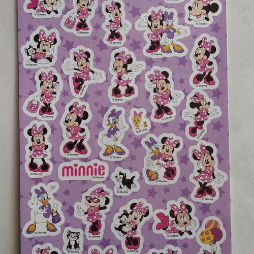 Minnie stickers new, set of 200 pieces