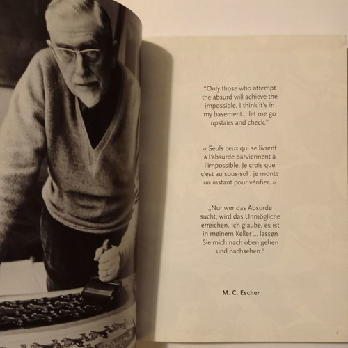 M.C. Escher Icons book used, architecture