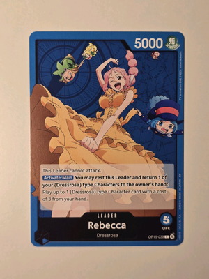 Rebecca One Piece Card Game OP15-039 Leader σαν καινούργιο
