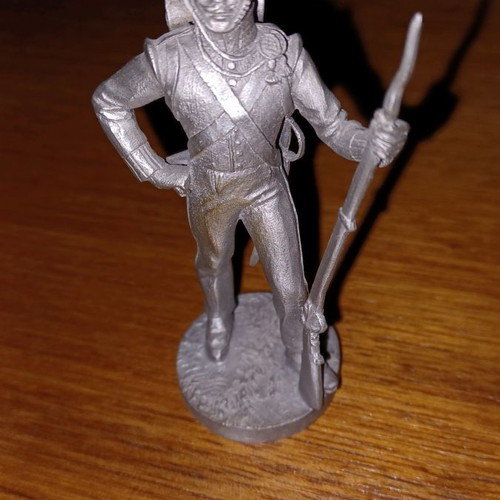 Figure of Greek Select Sergeant 1833 used, pewter