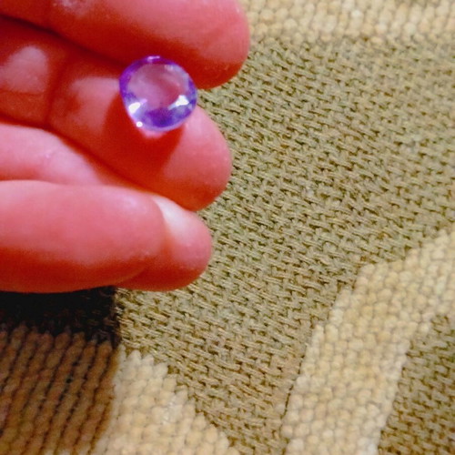 Natural Sapphire green to purple 6.85 carat with certificate