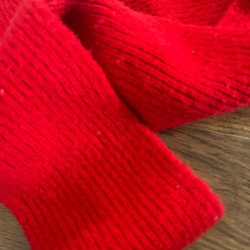 Children's scarf used, red
