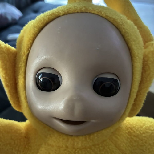 Vintage Teletubbies Laa-Laa plush 1998, yellow