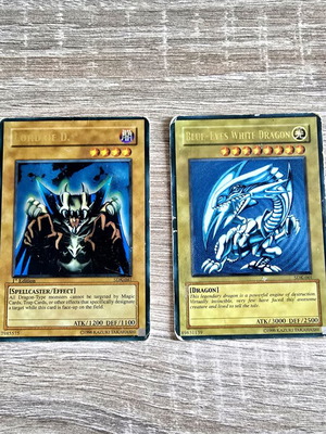 Yu-Gi-Oh! Blue-Eyes White Dragon SDK-001 1η Έκδοση και Lord of D. SDK-041 1η Έκδοση μεταχειρισμένες