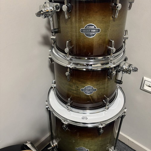 Sonor Select Force Canadian Maple drum set, Dark Forest Burst finish